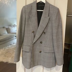 Zara Houndstooth Blazer Size S